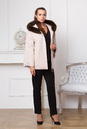 Женское пальто с капюшоном, отделка песец 3000255-4