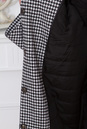 Женское пальто из текстиля с воротником, отделка песец 3000256-5