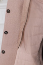 Женское пальто с капюшоном, отделка кролик 3000259-3