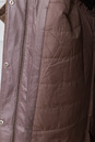 Женское пальто из текстиля с капюшоном, отделка кролик 3000260-4