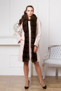 Женское пальто с воротником, отделка песец 3000264-4