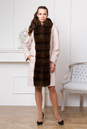 Женское пальто с воротником, отделка песец 3000264-5