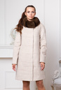 Женское пальто с воротником, отделка песец 3000269-4