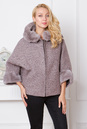 Женское пальто с капюшоном, отделка кролик 3000270