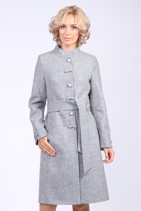 Женское пальто из текстиля с воротником 3000391