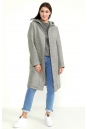 Женское пальто из текстиля с капюшоном 3000393-2