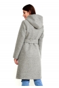 Женское пальто из текстиля с капюшоном 3000393-3