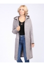 Женское пальто из текстиля с капюшоном 3000394-2