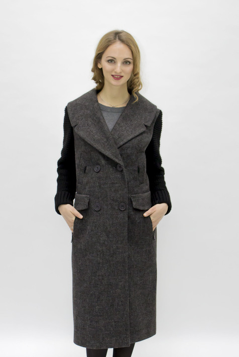 Женское пальто с воротником 3000401