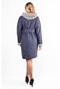 Женское пальто из текстиля с капюшоном 3000407-3