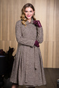 Женское пальто из текстиля с воротником 3000528