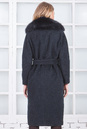 Женское пальто из текстиля с воротником, отделка песец 3000545-4