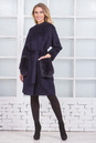 Женское пальто из текстиля без воротника, отделка песец 3000549-3