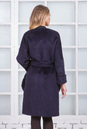 Женское пальто из текстиля без воротника, отделка песец 3000549-2