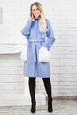 Женское пальто из текстиля без воротника, отделка песец 3000550-2