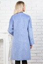 Женское пальто из текстиля без воротника, отделка песец 3000550-3