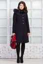 Женское пальто из текстиля с капюшоном, отделка песец 3000573-5