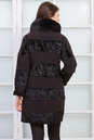 Женское пальто из текстиля с воротником, отделка песец 3000575-4