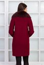 Женское пальто из текстиля с воротником, отделка енот 3000577-4