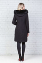 Женское пальто из текстиля с капюшоном, отделка песец 3000579-4