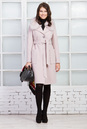 Женское пальто из текстиля с воротником, отделка песец 3000584-3