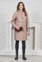 Женское пальто из текстиля с капюшоном 3000609