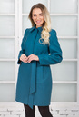 Женское пальто из текстиля с воротником 3000624