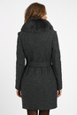 Женское пальто из текстиля с воротником, отделка песец 3000710-4