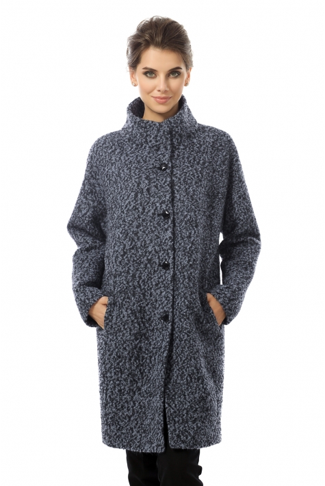 Женское пальто из текстиля с воротником 3000715
