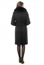 Женское пальто из текстиля с воротником, отделка песец 3000718-4