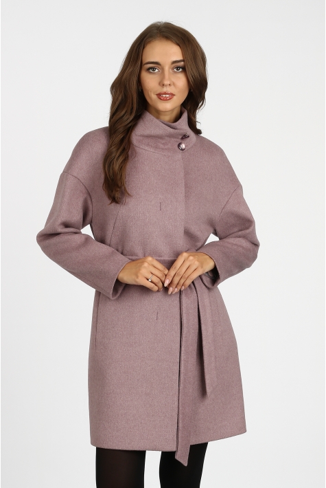 Женское пальто из текстиля с воротником 3000724