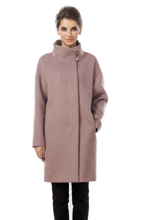 Женское пальто из текстиля с воротником 3000725