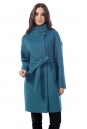 Женское пальто из текстиля с воротником 3000726