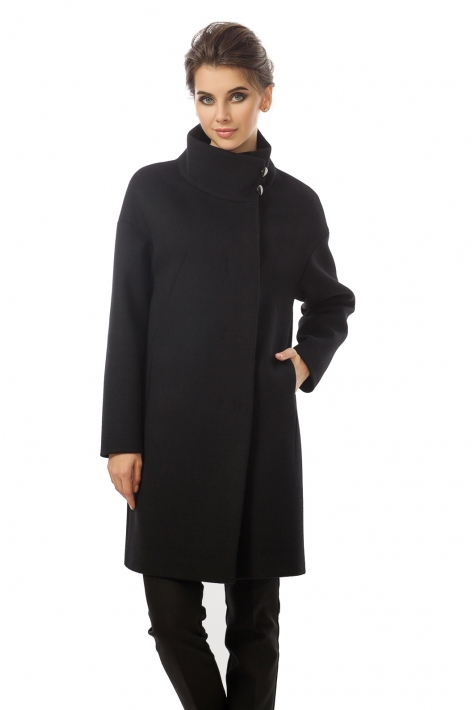 Женское пальто из текстиля с воротником 3000727