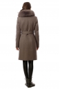 Женское пальто из текстиля с воротником, отделка песец 3000744-4