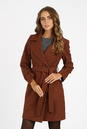 Женское пальто из текстиля с воротником 3000753