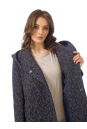 Женское пальто из текстиля с капюшоном 3000755-5