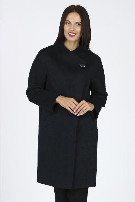 Женское пальто из текстиля с воротником 3000799