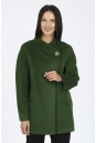 Женское пальто из текстиля с воротником 3000802