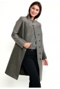 Женское пальто из текстиля с воротником 3000817