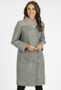 Женское пальто из текстиля с воротником 3000820