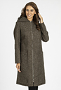 Женское пальто из текстиля с капюшоном 3000823