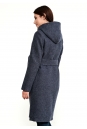 Женское пальто из текстиля с капюшоном 3000824-3