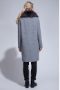 Женское пальто из текстиля с воротником, отделка енот 3000831-6