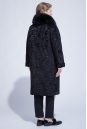 Женское пальто из текстиля с воротником, отделка песец 3000833-5