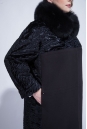 Женское пальто из текстиля с воротником, отделка песец 3000833-3