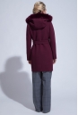 Женское пальто из текстиля с капюшоном, отделка песец 3000844-4