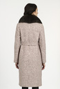 Женское пальто из текстиля с воротником, отделка песец 3000857-3