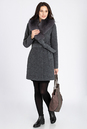 Женское пальто из текстиля с воротником, отделка песец 3000858-2