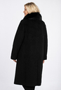 Женское пальто из текстиля с воротником, отделка песец 3000860-3